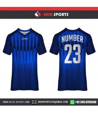 NAVY SKULL SHAPED   SOCCER JERSEYS